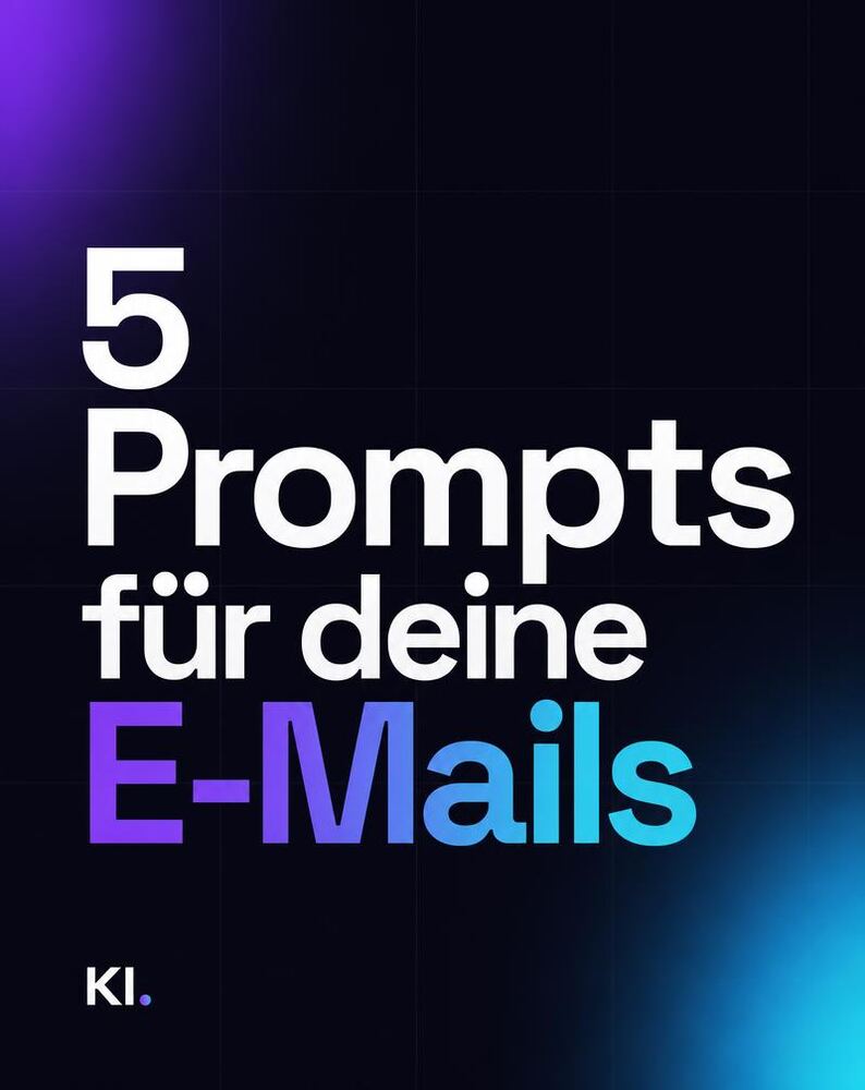 Karussell-Cover: 5 Prompts für deine E-Mails